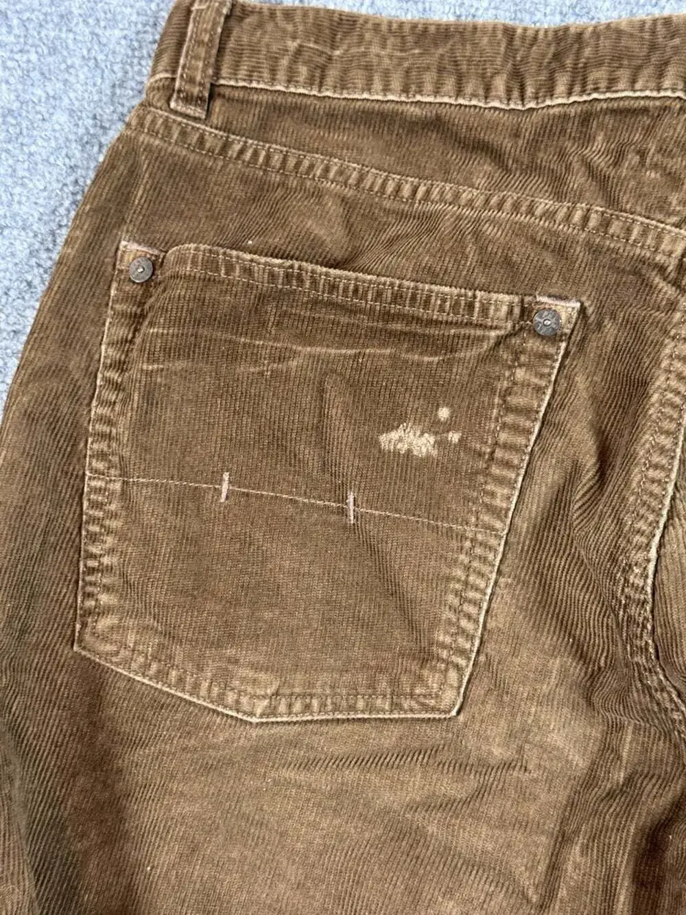 Vintage Polo Ralph Lauren Brown Corduroy Classic Fit Straight Leg Pants Mens 34